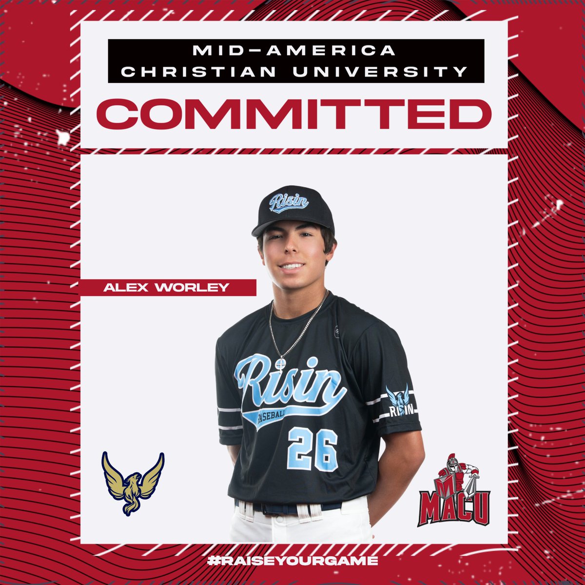 Risin Baseball (@risinbaseball) on Twitter photo 𝐂𝐨𝐦𝐦𝐢𝐭𝐭𝐞𝐝
Congratulations to Alex Worley on his committment to continue his academic and athletic career at Mid-America Christian University!
<a href="/AlexWorley26/">Alex Worley</a>
#RaiseYourGame 𝐂𝐨𝐦𝐦𝐢𝐭𝐭𝐞𝐝
Congratulations to Alex Worley on his committment to continue his academic and athletic career at Mid-America Christian University!
<a href="/AlexWorley26/">Alex Worley</a>
#RaiseYourGame