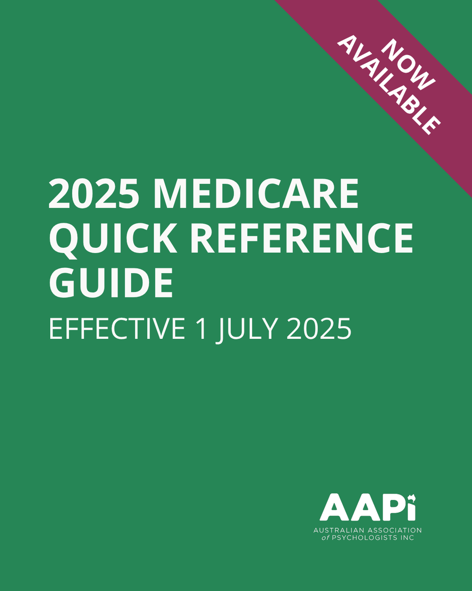 The Medicare indexation rate has been announced, with a 2.4% increase to rebates effective from 1 July 2025.

AAPi members can now access the updated Medicare Quick Reference Guide reflecting the new rebate amounts here: ow.ly/uei050W8N71