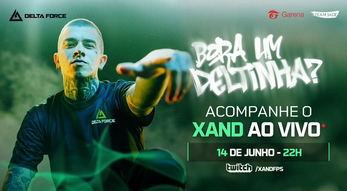 O BRABO CHEGOU NA BATALHA 🔥 <a href="/xandfps/">xand</a>  tá fechado com o Deltinha e vai estar online na gameplay AMANHÃ, 22h! Já salvou na agenda, Operador? Chega junto porque vai ser ABSURDO 👊

#GarenaDeltaForce #DeltaForceBR #DeltinhaMobile #ChegouODelta #FPSLevadoASerio #24v24NoCelular