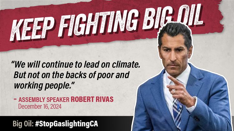 CleanairCA's tweet image. Haven&apos;t we paid enough at the pump? @CASpeakerRivas:  Cap-and-Trade must build a more #AffordableEquitable future, not pad profits of companies causing the climate crisis. Reject @GavinNewsom&apos;s plan to keep Big Oil flush with handouts. Invest in our communities! #RejectandReform