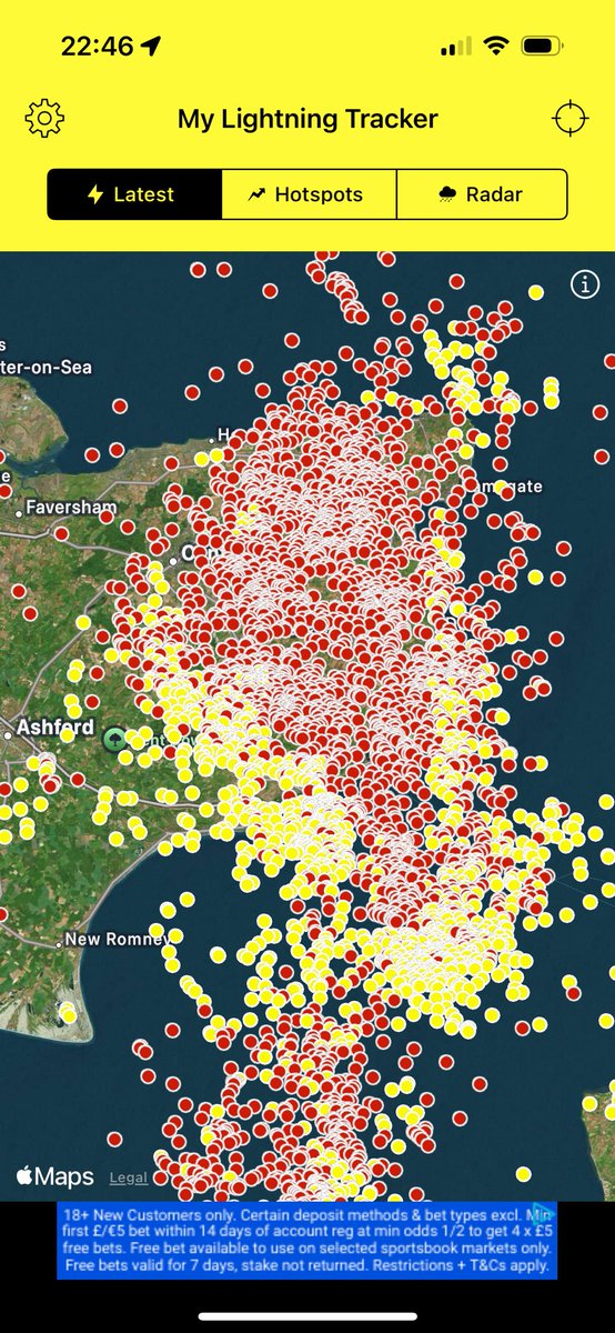 For once it’s better to be ‘up north’. #thunderstorms