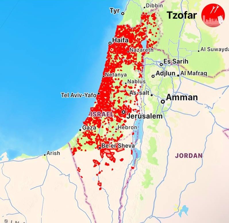 IRAN LAUNCHED NEW SALVO OF MISSILES AT ISRAEL