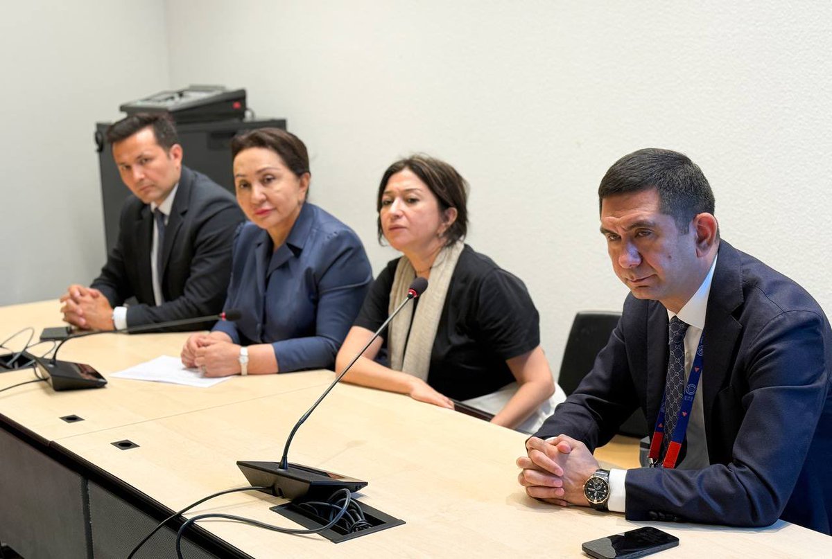 Tanzila Narbaeva (@tnarbaeva) on Twitter photo 🇺🇿 Pleased to meet Alan McClay, CEO of <a href="/BCICotton/">Better Cotton</a> , in Geneva. We explored opportunities to expand cooperation. Our ongoing reforms in labour rights and transparency create strong ground for new joint initiatives.
We reaffirmed our shared commitment to sustainable cotton, fair 🇺🇿 Pleased to meet Alan McClay, CEO of <a href="/BCICotton/">Better Cotton</a> , in Geneva. We explored opportunities to expand cooperation. Our ongoing reforms in labour rights and transparency create strong ground for new joint initiatives.
We reaffirmed our shared commitment to sustainable cotton, fair