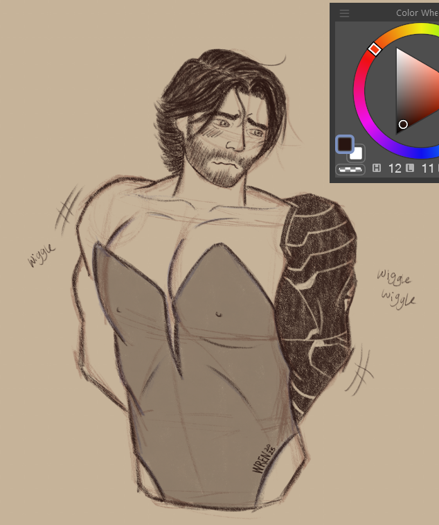 Bucky Barnes in lingerie I guess