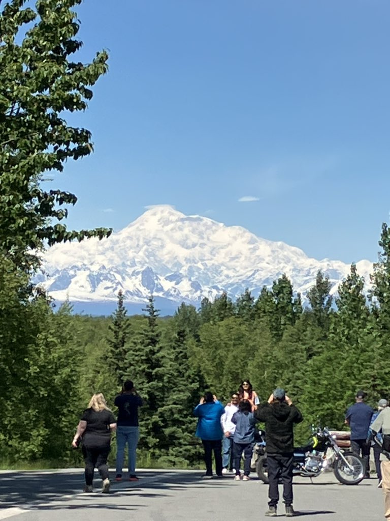 Magnificent views of McKinley/Denali today!