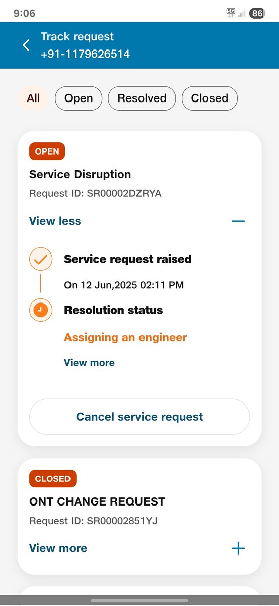 uditdogra's tweet photo. @JioCare @JioCare @reliancejio @AkashMAmbani @JM_Scindia @TRAI @jagograhakjago this is the status of complaint as per the link shared clearly speaking volumes about so called MTTR and SLA for general public followed by Jio https://t.co/t9jSSgEfdX