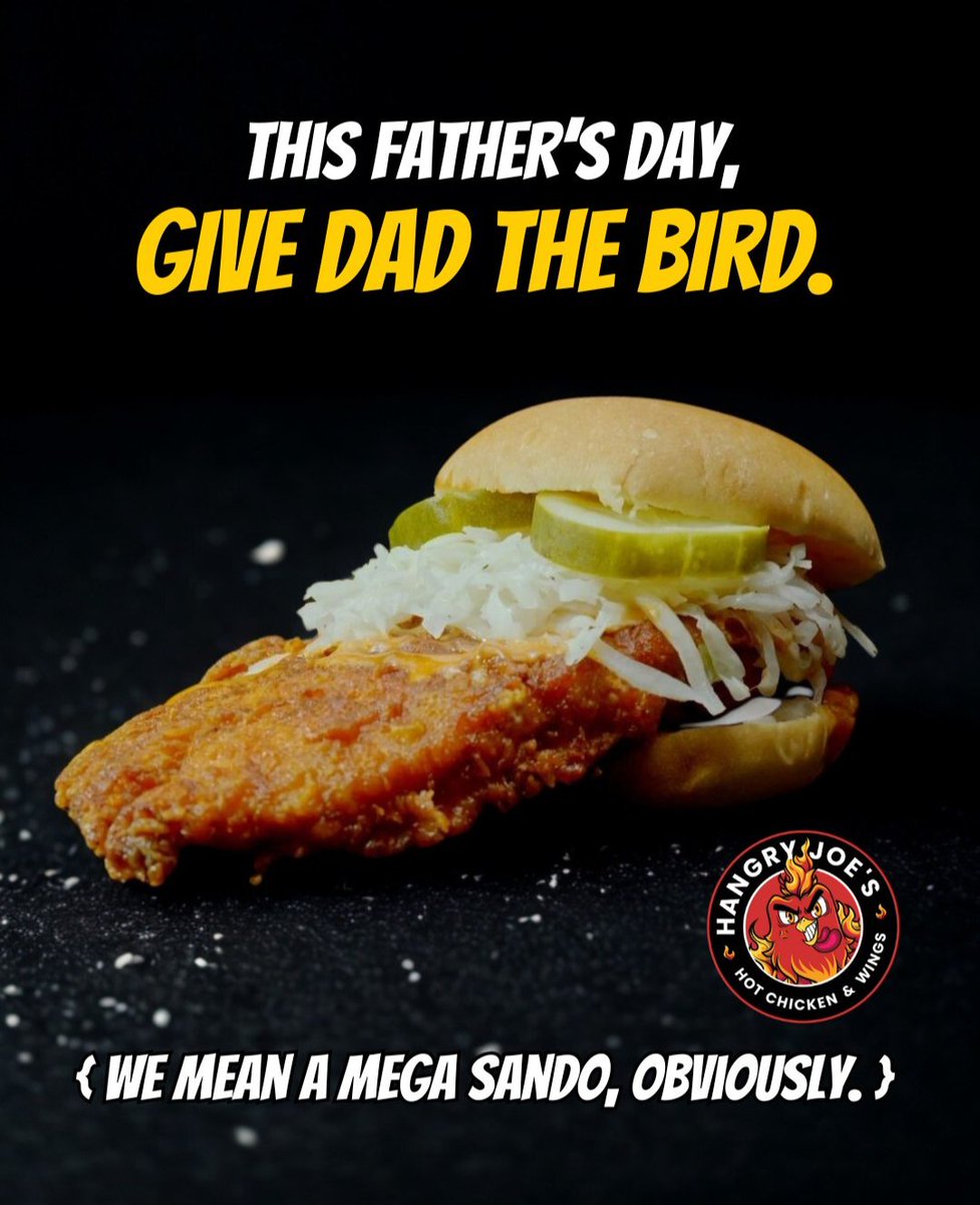This weekend Celebrate Dad! Show him Mega Love with a Mega Sando! Or Wings...both 20% off this Saturday and Sunday!