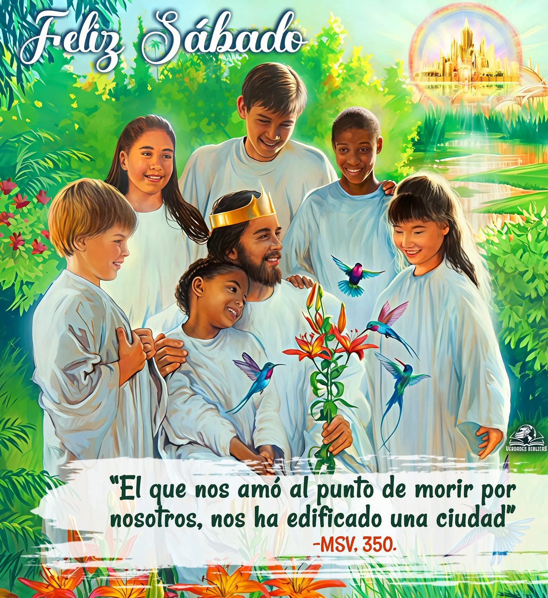 Feliz santo sábado Dios Jesús