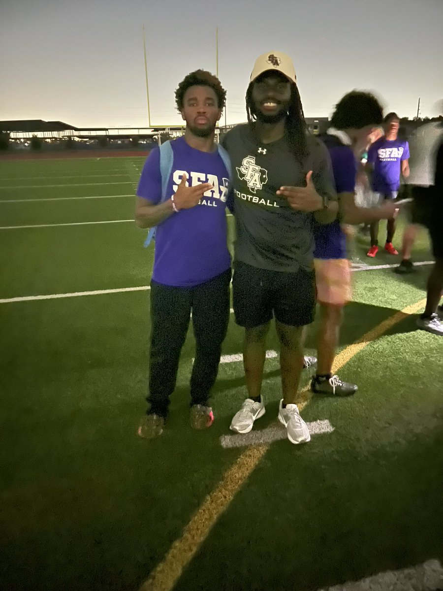 Cadereonp (@pcadereon) on Twitter photo Had a great time <a href="/SFA_Football/">Lumberjack Football</a> camp at CE KING.
Thank you <a href="/JaylenRoberson1/">Jaylen Roberson</a> and the rest of the coaching staff for the good advice and lessons at the camp Had a great time <a href="/SFA_Football/">Lumberjack Football</a> camp at CE KING.
Thank you <a href="/JaylenRoberson1/">Jaylen Roberson</a> and the rest of the coaching staff for the good advice and lessons at the camp