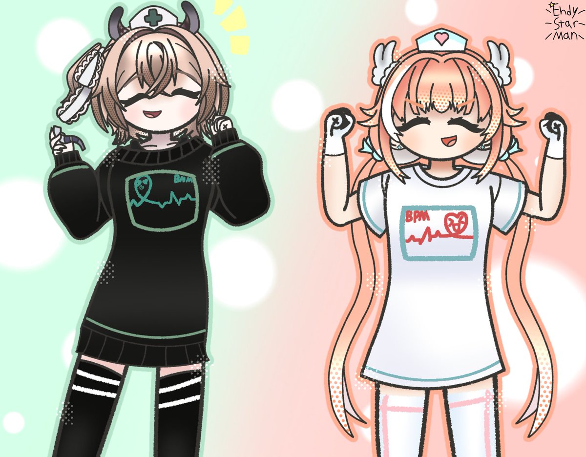 Two little nurses 💚🧡
#nimagery #PillowDraw