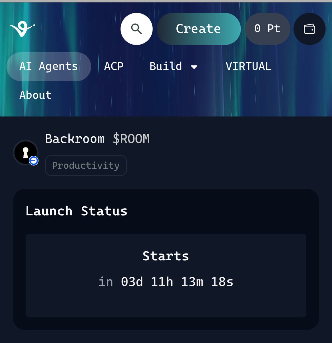 🚀 $ROOM Launches in 3 Days on <a href="/virtuals_io/">Virtuals Protocol</a> 

By <a href="/useBackroom/">Backroom</a> 

Backroom is no ordinary AI — it's an alpha-based information sharing platform built by the legendary <a href="/Lennart_up/">Lennart 🎢🟩</a>.

🔥 Why is $ROOM noteworthy?

• Access to private information streams

• Alpha Keys trading

•