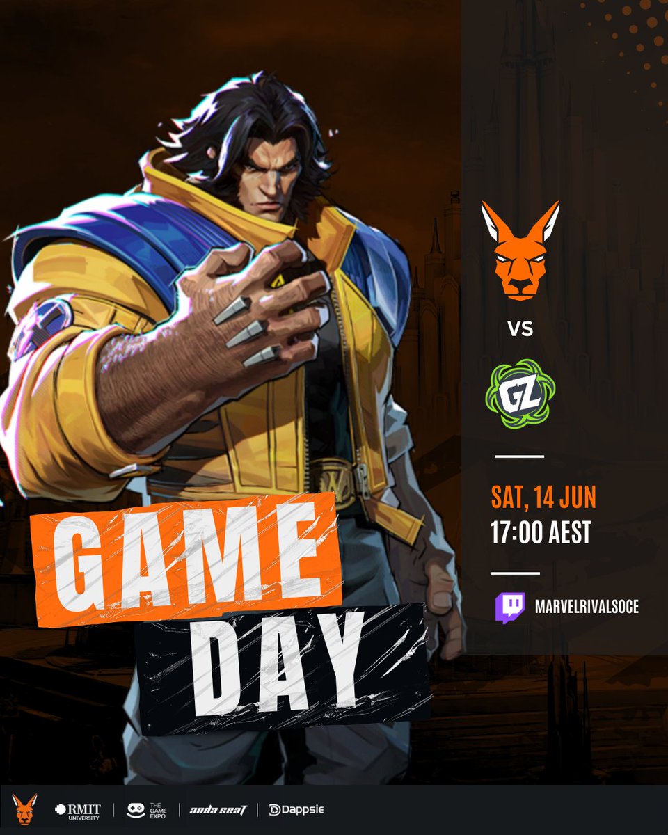 Let’s make this one loud 🔊

Catch Kanga vs GZ tonight 🦘

🕕 5PM AEST
📺 twitch.tv/marvelrivalsoce