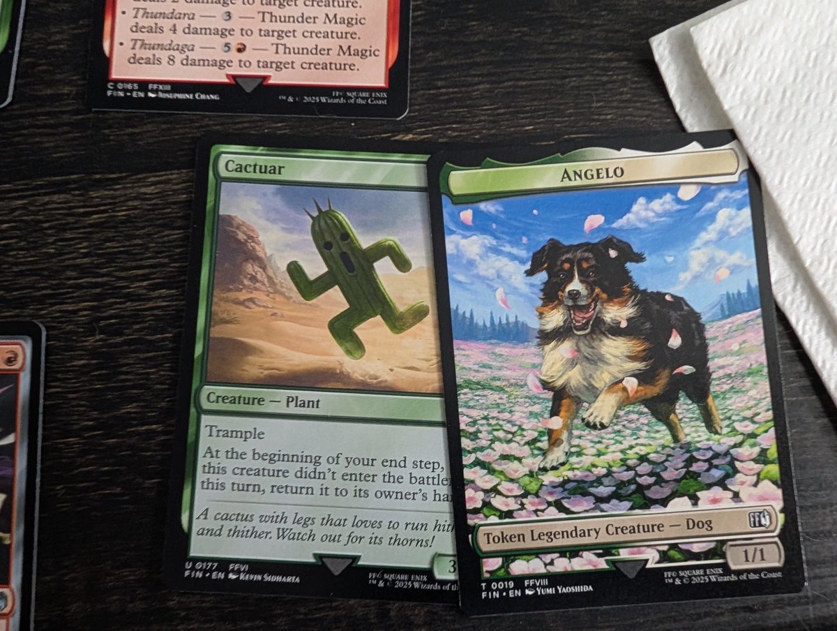 TheDarkAngel595's tweet photo. #FinalFantasy cards #MagicTheGathering https://t.co/cGYdrKiDyg