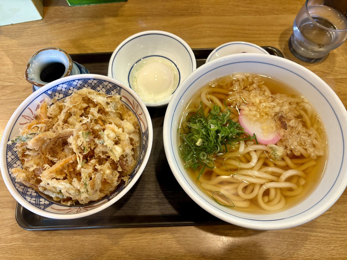 期間限定の豚しゃぶうどんを食べに行ったはずが、お店のエアコンが効き過ぎてたら、やっぱりこうなりますよね🤭

#かき揚げうどんセット