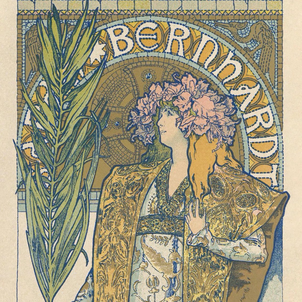 thehistav's tweet photo. Portrait of Sarah Bernhardt as Gismonda by Alphonse Mucha, 1895
#sARTurday #art #History https://t.co/aGTigCUBlV