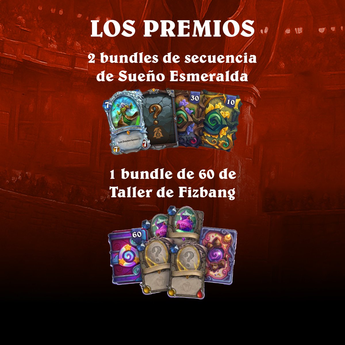 Andrés "SOYA" Torres (@soyandrest) on Twitter photo Mañana comienza la SOYA'S ARENA y es bueno mencionar algunas cosas.
Lo primero son los premios, gracias a <a href="/PlayHSLATAM/">Hearthstone LATAM</a> tenemos códigos de premios para el equipo ganador
2 bundles de secuencia del sueño esmeralda y 1 bundle estándar del taller de fizbang Mañana comienza la SOYA'S ARENA y es bueno mencionar algunas cosas.
Lo primero son los premios, gracias a <a href="/PlayHSLATAM/">Hearthstone LATAM</a> tenemos códigos de premios para el equipo ganador
2 bundles de secuencia del sueño esmeralda y 1 bundle estándar del taller de fizbang
