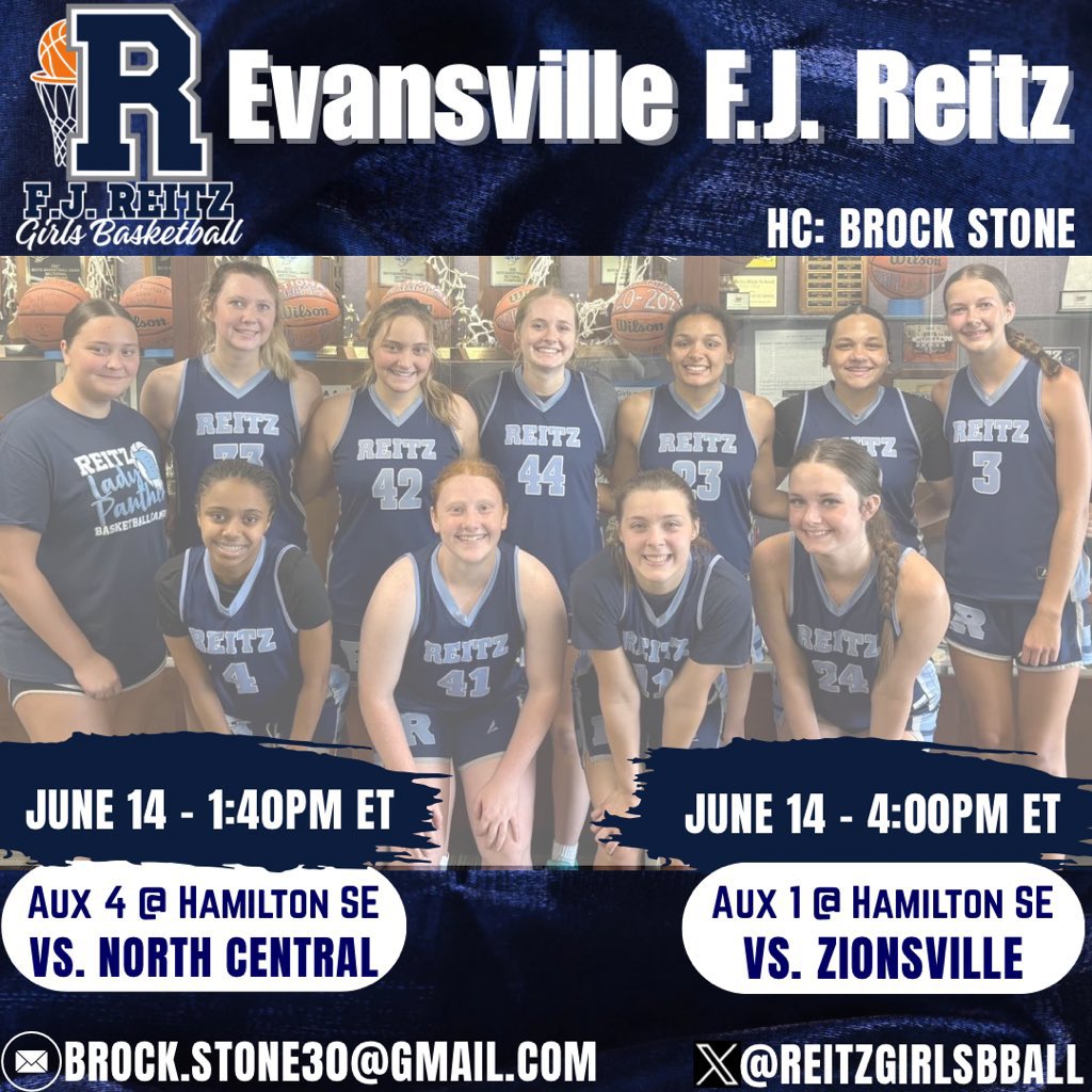 F.J. Reitz Girls Basketball (@reitzgirlsbball) on Twitter photo College coaches, we’d love to have you watch R ladies compete Sat. June 14 at Hamilton SE! Thank you!! <a href="/bailey_hape/">Bailey Hape</a> <a href="/KeilahMitchell/">Keilah Mitchell</a> <a href="/Kierstyn_Kaiser/">Kierstyn Kaiser</a> College coaches, we’d love to have you watch R ladies compete Sat. June 14 at Hamilton SE! Thank you!! <a href="/bailey_hape/">Bailey Hape</a> <a href="/KeilahMitchell/">Keilah Mitchell</a> <a href="/Kierstyn_Kaiser/">Kierstyn Kaiser</a>