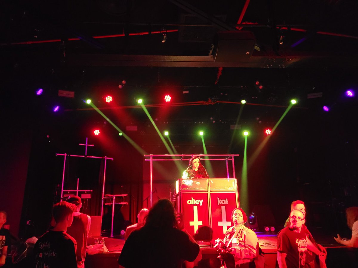 I just came out of the <a href="/RealLordsOfAcid/">Lords Of Acid</a> show in NYC. It was fucking amazing. It's the only band I've seen 3 times.

<a href="/alleykatdj/">alleykat®</a> played great music.

The sound during <a href="/LuciaKMFDM/">Lucia Cifarelli</a> was off. If you need a sound man, contact me.

<a href="/LittleMsNasty/">Little Miss Nasty</a> put on a wild show.