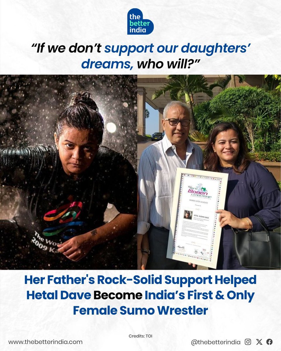 Ever wondered who stands behind a daughter who dares to dream?

For Hetal Dave, it was her father Sudhir. He quit his job to become her coach and train her every single day.

As a chubby, introverted child, Hetal found her safe space in martial arts. But when she discovered sumo