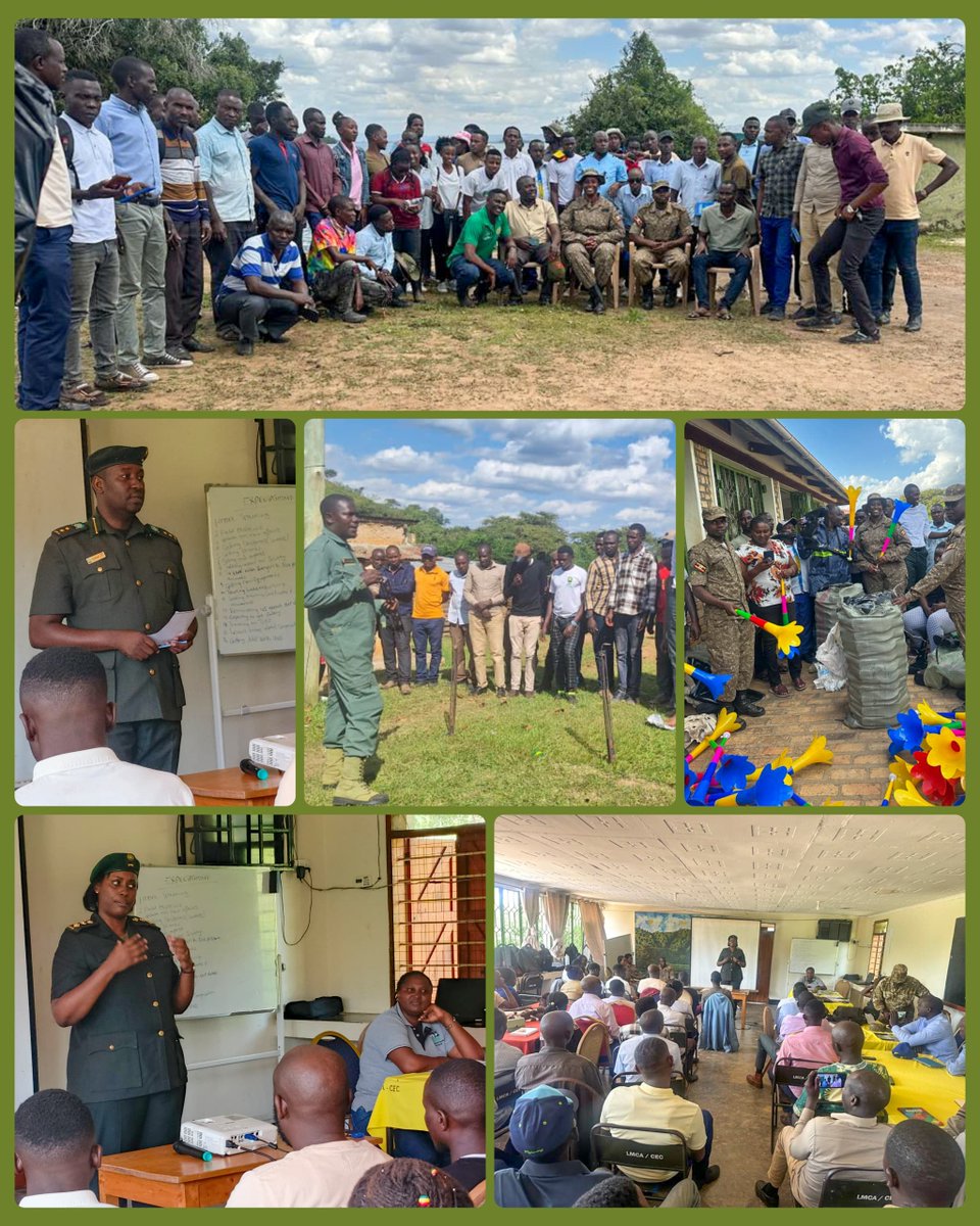 UWA Trains Wildlife Scouts in Lake Mburo. 
A three-day training for wildlife scouts @LMBCA concluded on June 13, aimed at enhancing skills in human-wildlife conflict management and community engagement. 

Chief Warden Kisame Fred praised the scouts’ voluntary service, urging