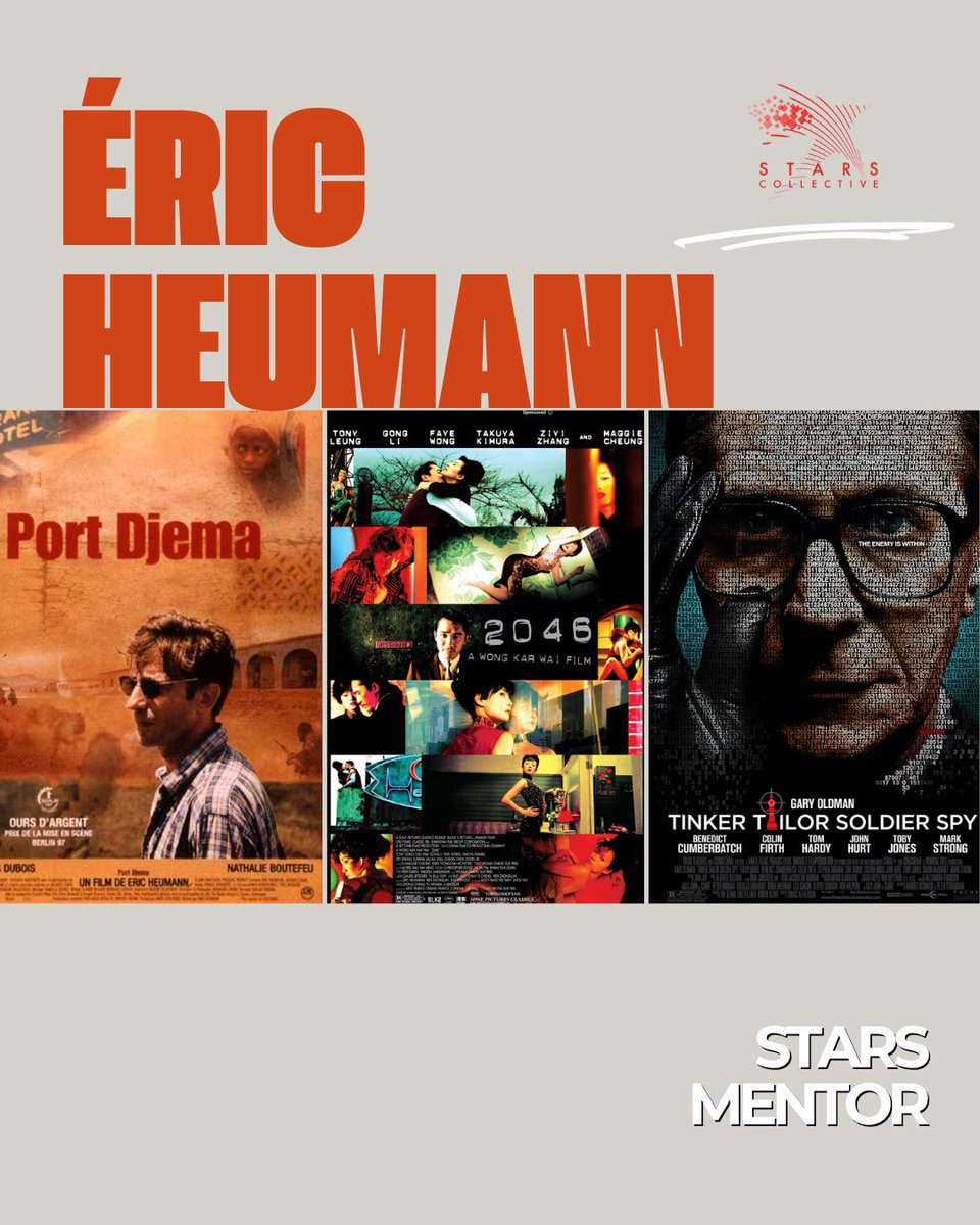 StarsCLTV's tweet image. From 2046 with Wong Kar-wai to Millennium Mambo with Hou Hsiao-Hsien, and award-winning classics like Indochine and Eternity and a Day, we’re honored to have Éric Heumann as a mentor at Stars Collective.