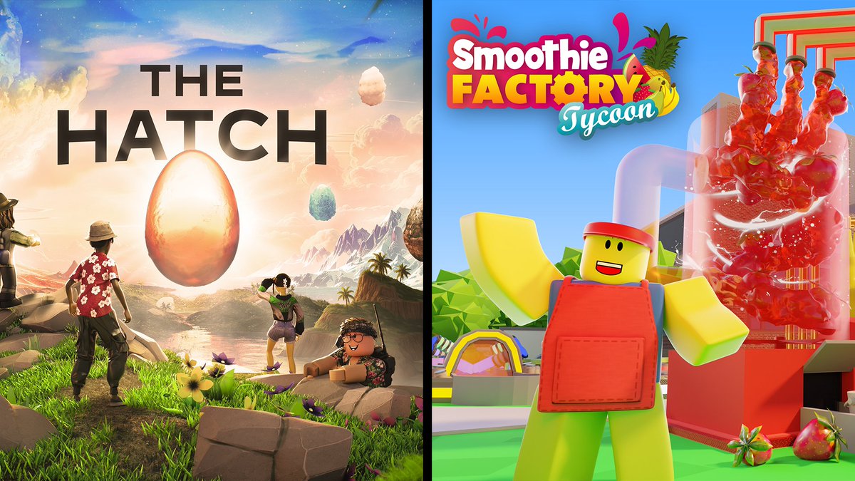 Extremely eggcited to announce that Smoothie Factory Tycoon is part of the <a href="/Roblox/">Roblox</a> "The Hatch" event! We're incredibly thankful for this opportunity and can't wait for everyone to check it out!

roblox.com/events/4413062…

#TheHatch #RobloxDev