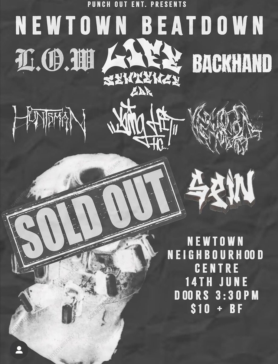 Today’s show has sold out! Rumour has it no one will be turned away. Try your luck!