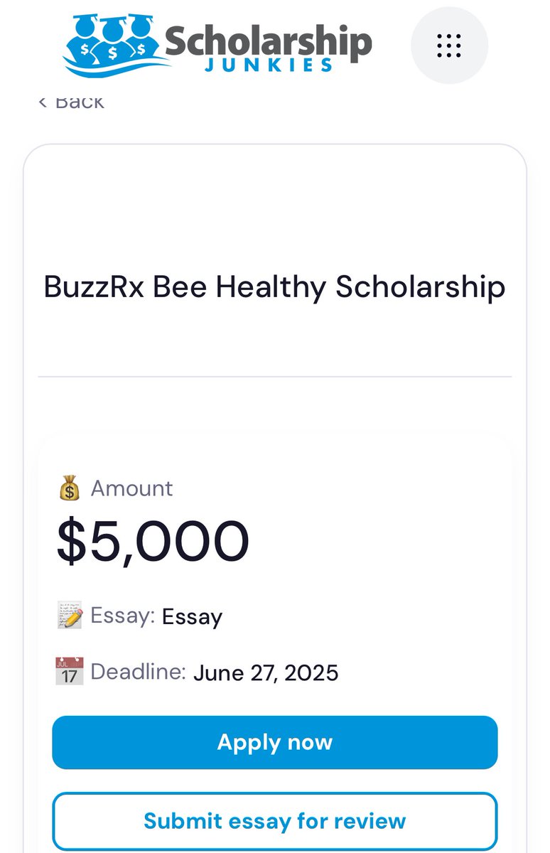 Scholarship Junkies tweet media