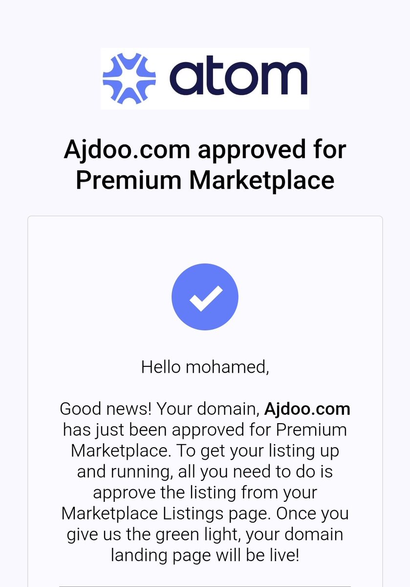 Ajdoo.com now is live on <a href="/atomHQ/">Atom.com</a> premuim marketplace , thanks you guys <a href="/atomHQ/">Atom.com</a> 🙏