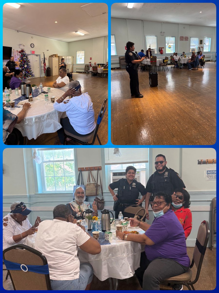 The 47th Precinct Domestic Violence Unit and our Crime Prevention Officer presented at the RAIN Center to address the topic of older adult abuse—raising awareness, sharing resources, and empowering older adults to stay protected.