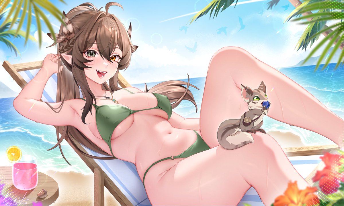 It's finally getting hot! ☀ 🌻
#kumiilust