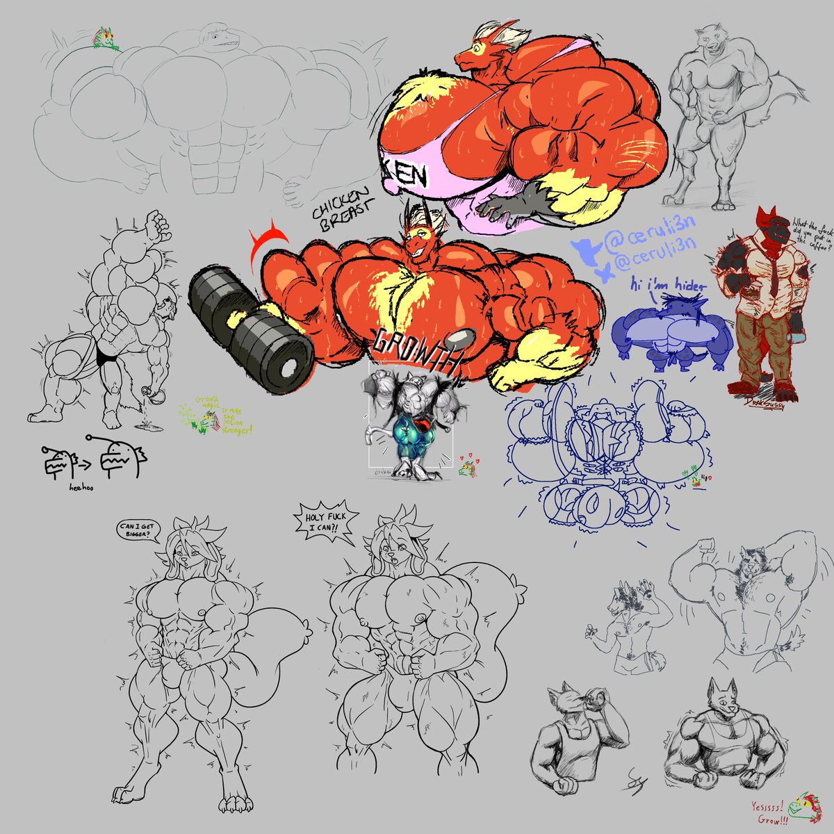 Today's drawpile in Muscle Furs
linktr.ee/muscle_furs