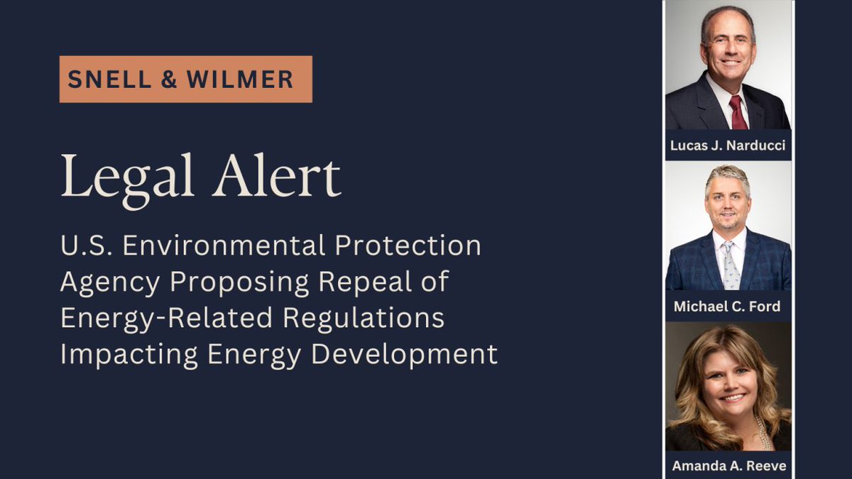 On June 11, Administrator Lee Zeldin announced that in following up on the EPA’s “31 historic actions” announcement made back in March, the EPA is proposing two rules to repeal.
 
To learn more, read our latest #LegalAlert. bit.ly/45XFI2L