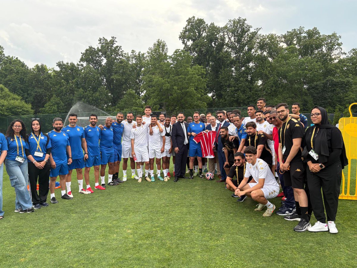 Youssef Amrani (@youamrani) on Twitter photo On the eve of the #FIFA Club World Cup kick-off in the U.S., I had the pleasure of visiting <a href="/WACofficiel/">Wydad Athletic Club</a> during their training session. Proud to see Moroccan excellence represented on American soil by a team of talent, ambition, and unity. Good luck to our brilliant youth for On the eve of the #FIFA Club World Cup kick-off in the U.S., I had the pleasure of visiting <a href="/WACofficiel/">Wydad Athletic Club</a> during their training session. Proud to see Moroccan excellence represented on American soil by a team of talent, ambition, and unity. Good luck to our brilliant youth for