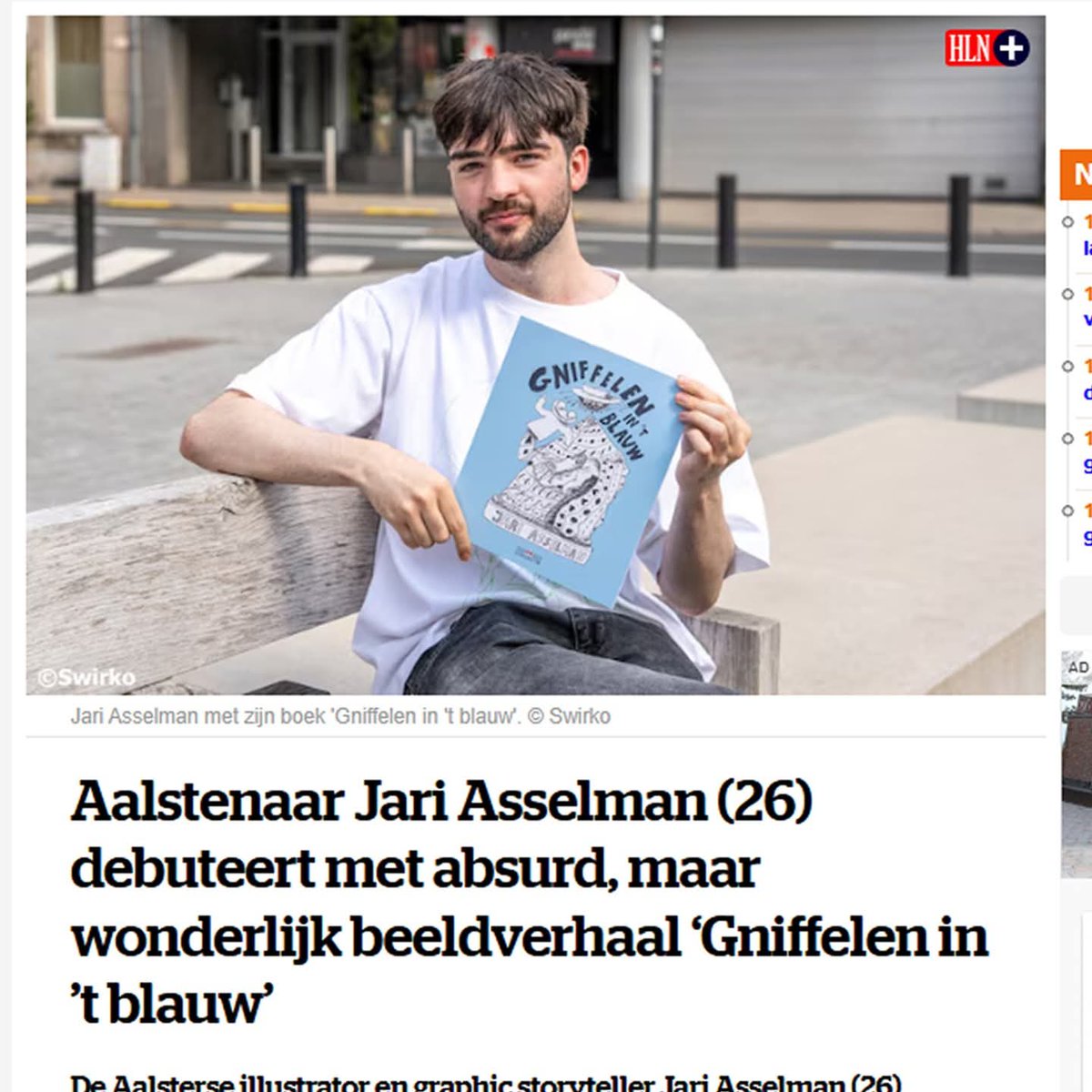 Jaronax's tweet photo. Gniffelen in 't blauw, in HLN! A Belgian newspaper.
Photos by © Swirko
Article written by Rutger Lievens
#newspaper #newspaperarticle #nederlands #vlaams #strip #comic #bd #Belgium #België #Aalst #beeldverhaal #Literature https://t.co/hVBgsPOjiu