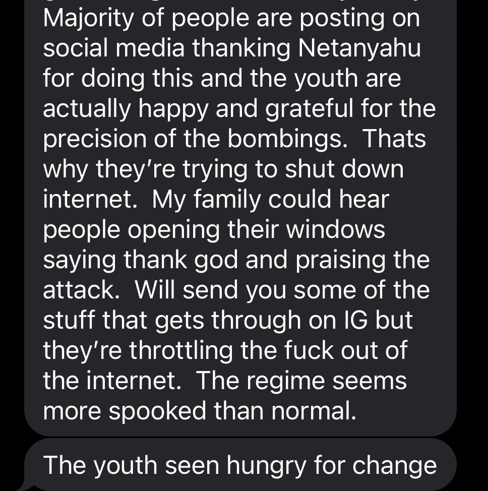 A powerful message from my friend, an Iranian citizen