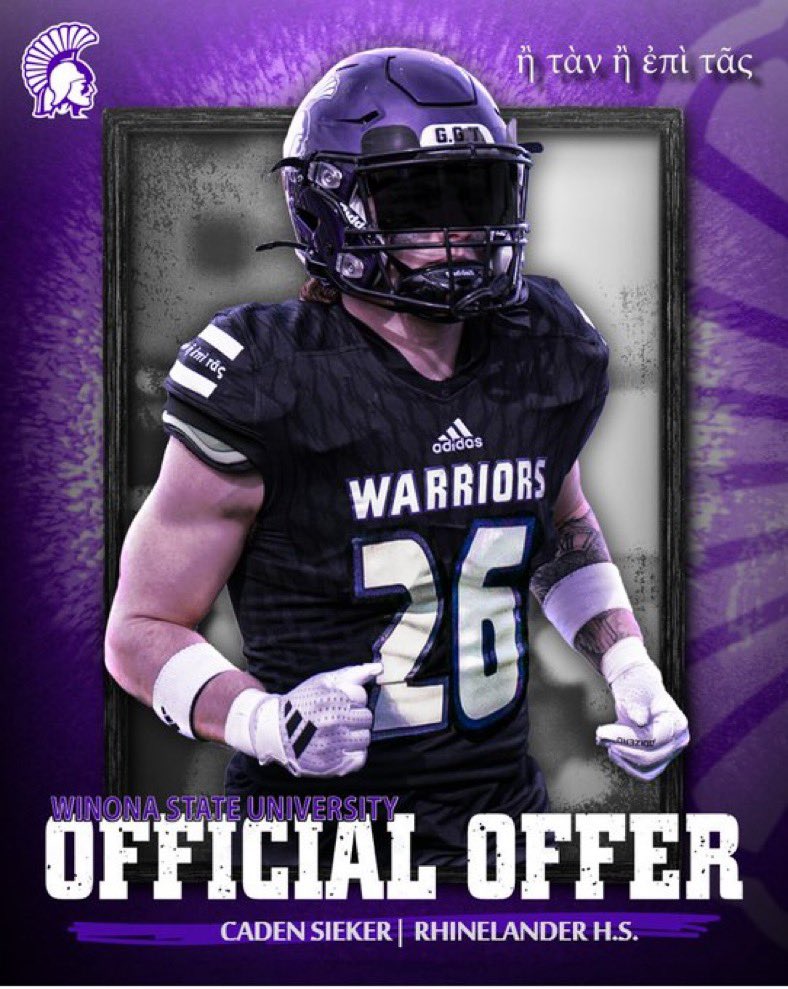 Caden Sieker (@csieker46347) on Twitter photo After an amazing phone call with <a href="/Coach_Tuley/">Ryan Tuley</a> I’m excited to announce my first D2 offer from Winona State! After an amazing phone call with <a href="/Coach_Tuley/">Ryan Tuley</a> I’m excited to announce my first D2 offer from Winona State!