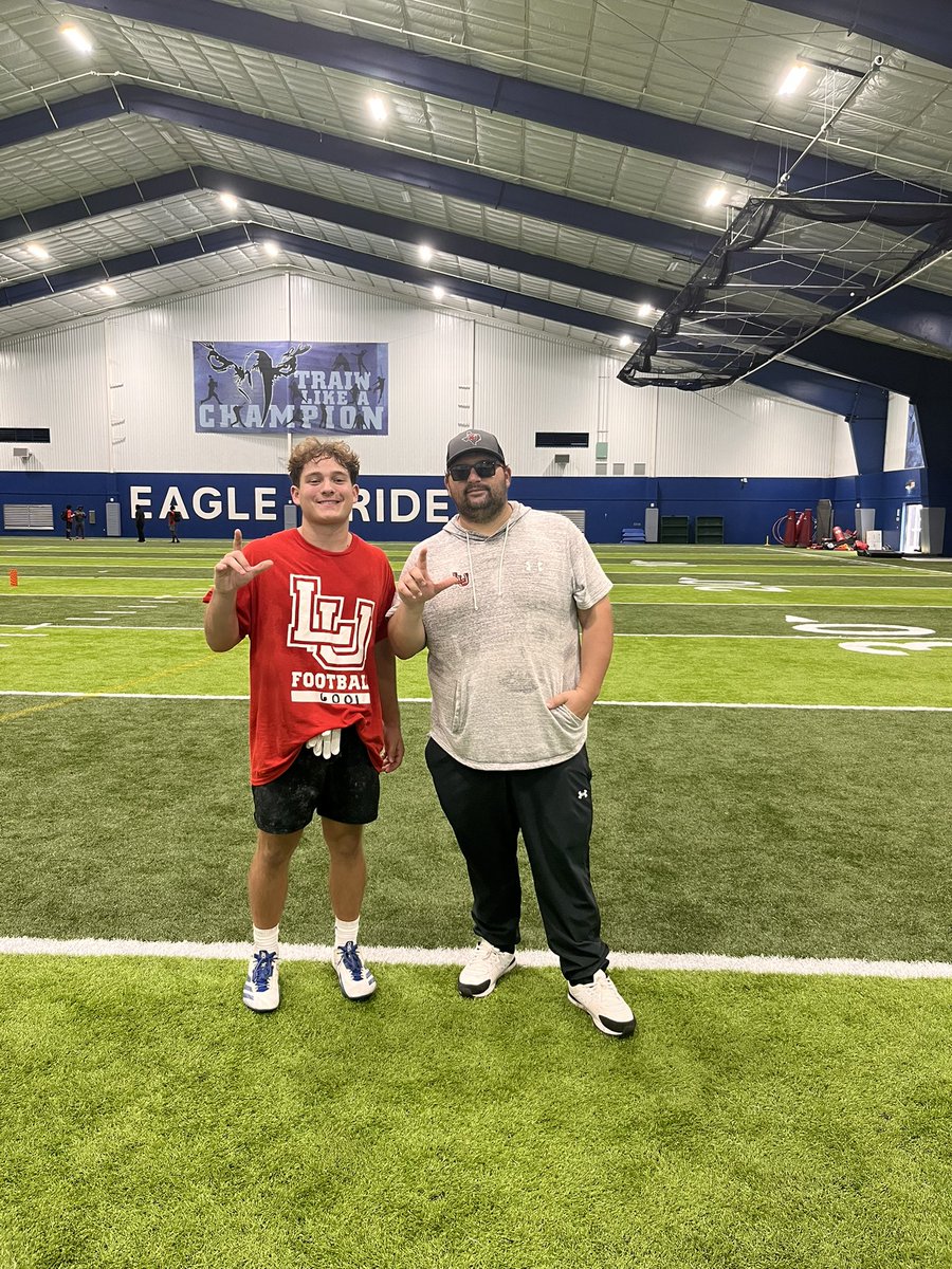 Evin “Danimal” Danz (@evin_danz) on Twitter photo I had a great experience at Lamar’s boomtown camp at barbers hill high school. I appreciated the coaching and had a great conversation with <a href="/CoachSpo_/">Andrew Sparano</a>! I’m excited to keep in Contact! #WingsUp <a href="/coachdjn/">Dwayne Nunez</a> <a href="/CoachWiesmann/">Coach Wiesmann</a> <a href="/CoachNelson_/">Chance Nelson</a> <a href="/Coachstephens82/">Mitchell Stephens</a>
<a href="/BHEagleFootball/">BH Football</a> <a href="/TXRecruits/">Texas Recruits</a> I had a great experience at Lamar’s boomtown camp at barbers hill high school. I appreciated the coaching and had a great conversation with <a href="/CoachSpo_/">Andrew Sparano</a>! I’m excited to keep in Contact! #WingsUp <a href="/coachdjn/">Dwayne Nunez</a> <a href="/CoachWiesmann/">Coach Wiesmann</a> <a href="/CoachNelson_/">Chance Nelson</a> <a href="/Coachstephens82/">Mitchell Stephens</a>
<a href="/BHEagleFootball/">BH Football</a> <a href="/TXRecruits/">Texas Recruits</a>
