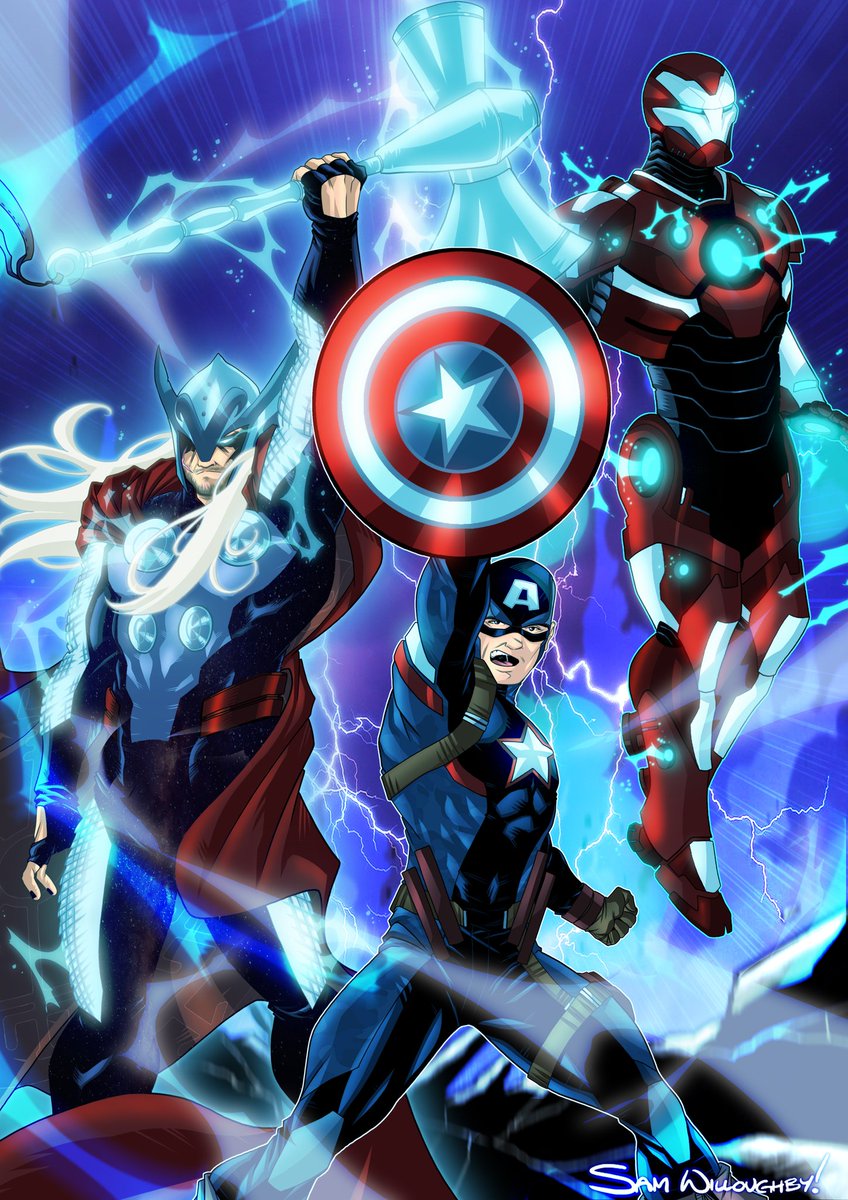 SamRWilloughby's tweet image. My #Avengers Big 3 redesign!
🌩 🇺🇲 🤖