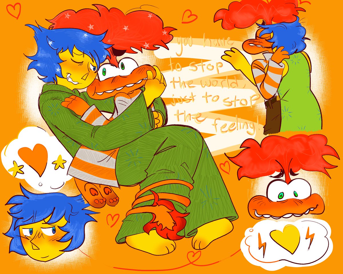In celebration of Inside Out 2's one year— a redraw of my favorite joyxiety fanart from a while back!!! Happy 1 year to these guys, Im very grateful that this movie helped me build a community and a lovely family, even if im not in the fandom anymore.🧡💛 #joyxiety #insideout2