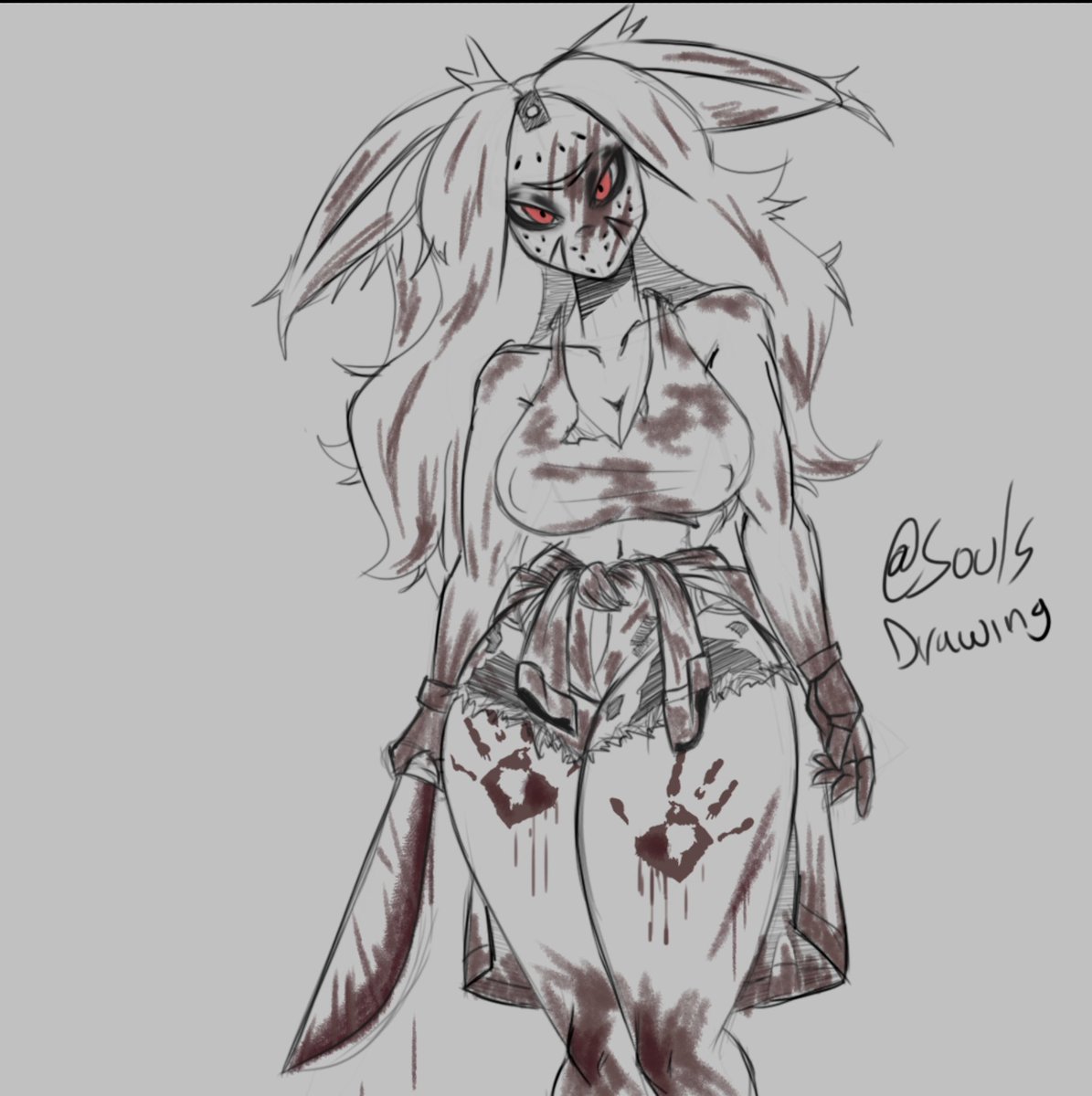 SoulsDrawing's tweet photo. Enjoy your Friday the 13th, here I have my oc dressed up for this day 7u7
--------------------------------------
Disfruta de tu viernes 13, aquí tengo a mi oc vestido para este día 7u7 https://t.co/DCIGN3O82L