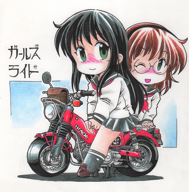 「おはようございます。 #原作の隣に自分の絵を貼る #ガールズライド」|Norioのイラスト