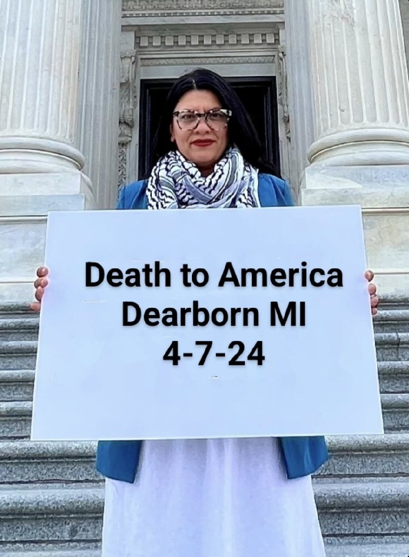 Michmatty2099's tweet image. Man, if only you guys would do something about this disgusting #Terrorist and her filthy people in #Michigans own backyard.