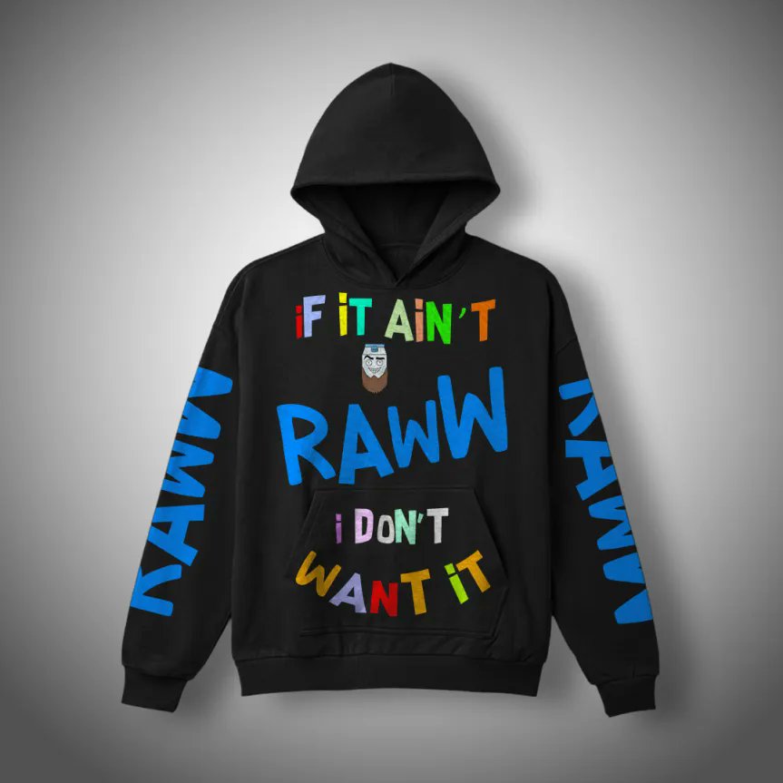 Here’s a sneak peek at early RAWW merch designs.

It will be made from 100% natural fibers
So you don't have to worry about microplastics in your balls 😉