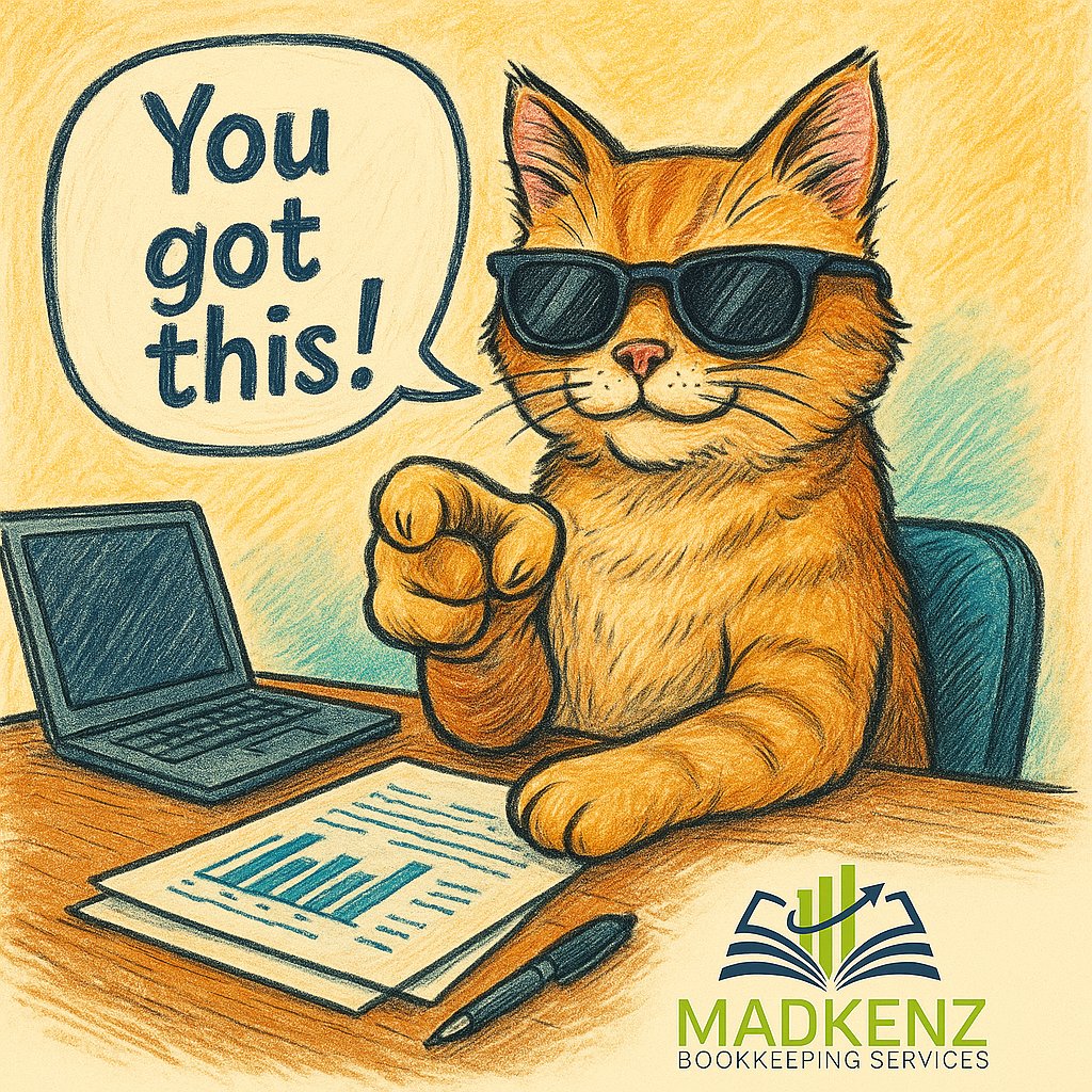 KenzMad6830's tweet photo. Monday Motivation from your new CFO (Chief Feline Officer): “You got this!” 🐱💼

Start the week strong with bookkeeping that works with you, not against you.

📅 https://t.co/VywMnHJ4N3

#Bookkeeping #MotivationMonday #SmallBizFinance #CPASupport #MadKenzBookkeeping https://t.co/sNfMu56xgY