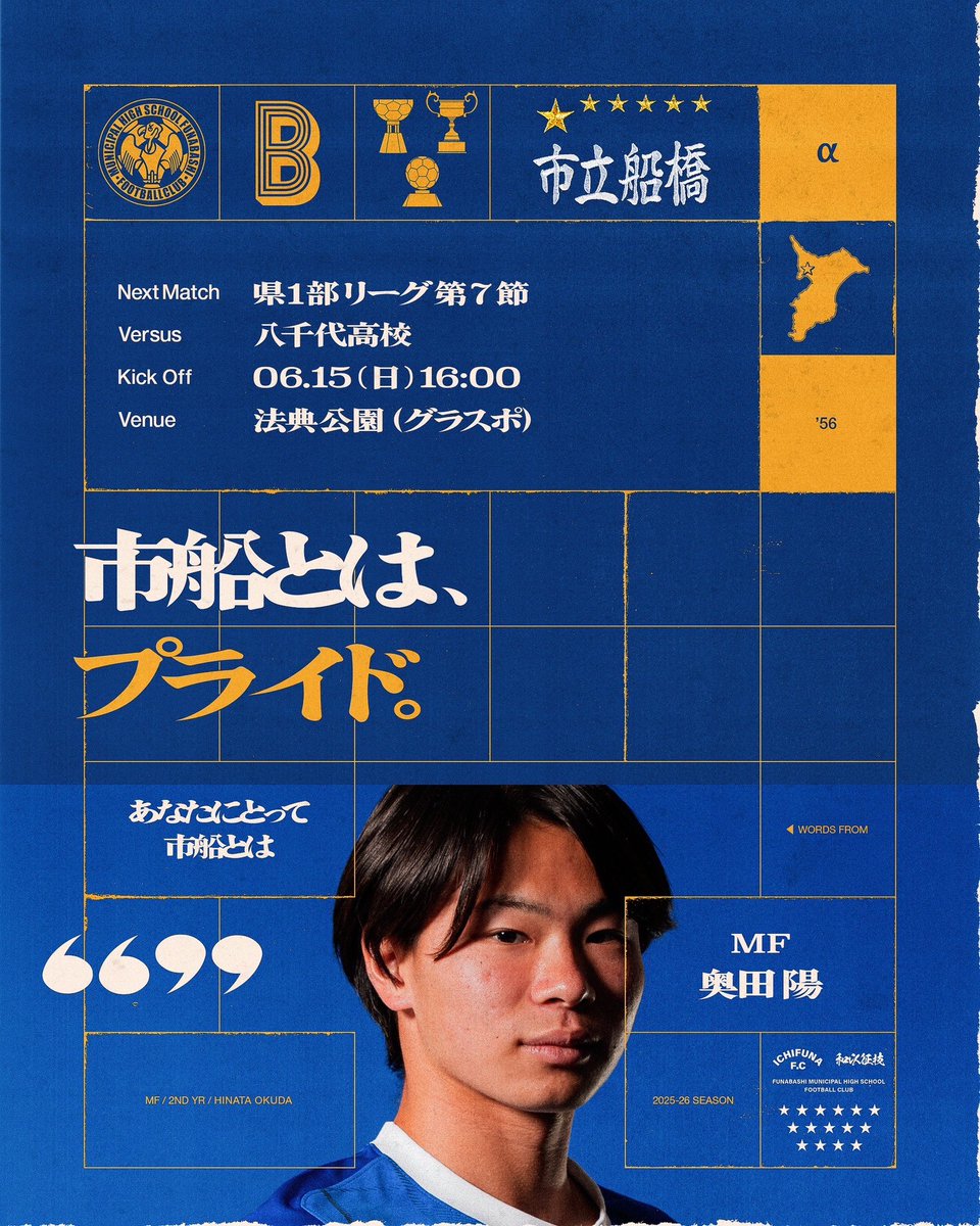 ◤⚽️MATCH DAY⚽️◢ #今週の市船 ☆プレミアEAST【Aチーム】 06.15