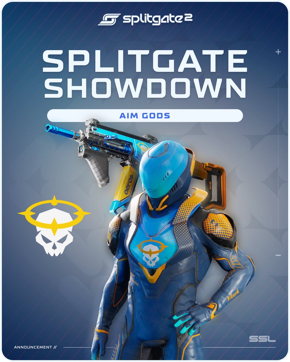 Still need a group for Splitgate Showdown?

Look no further, Team Aim Gods has shroud, TenZ &amp; iiTzTimmy.

The bundle is waiting for you in the Splitgate 2 store now!