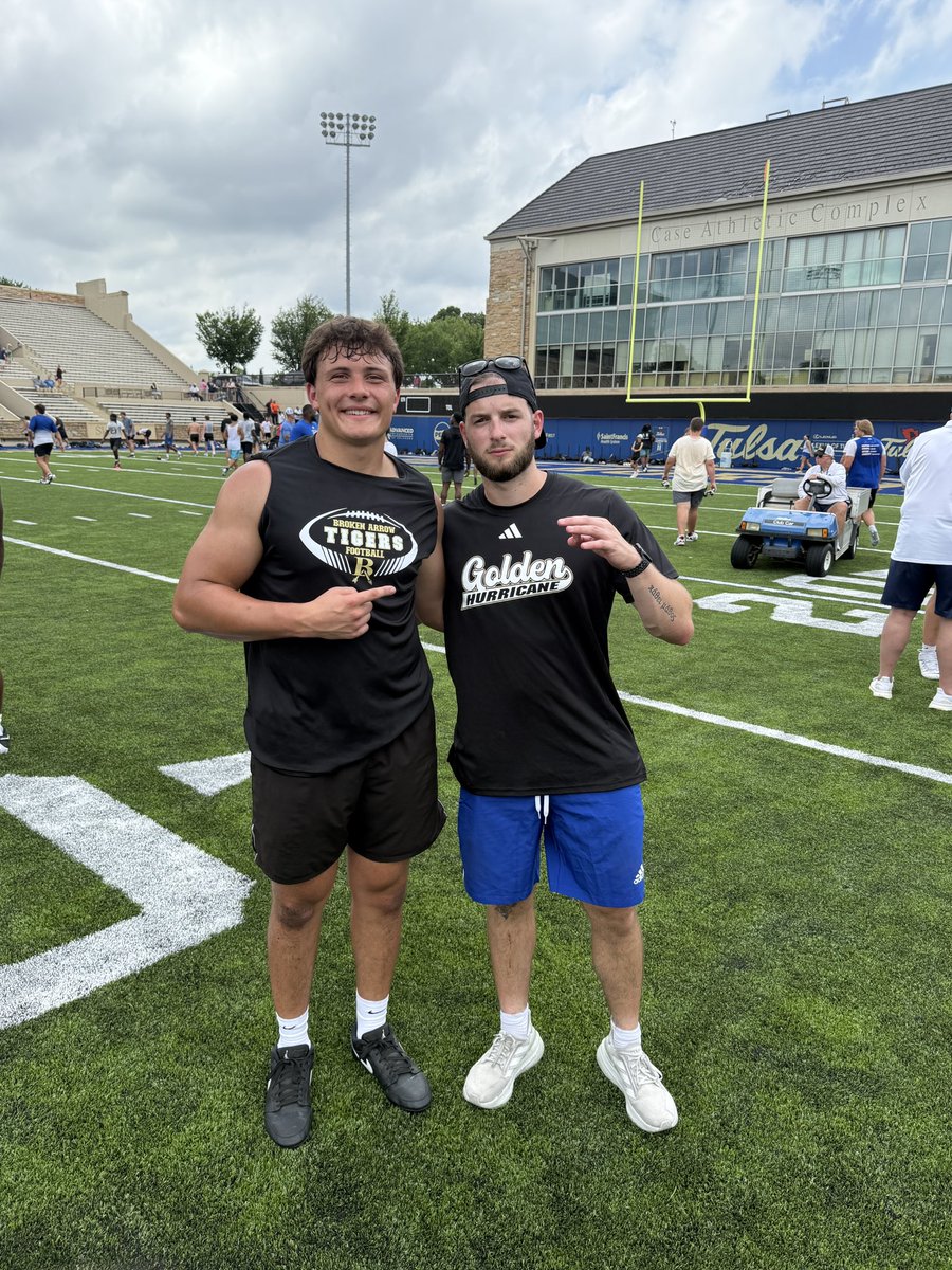 Nate Jackson (@natejackson_23) on Twitter photo Had a great time at <a href="/TulsaFootball/">Tulsa Football</a>! Can’t wait to be back! 🌀🌀
<a href="/AndrewLee_CFB/">Andrew Lee</a>
<a href="/jakerando04/">Jake Rand</a>
<a href="/CoachMikeGray/">Michael Gray</a>
<a href="/CoachTreLamb9/">Tre Lamb</a> Had a great time at <a href="/TulsaFootball/">Tulsa Football</a>! Can’t wait to be back! 🌀🌀
<a href="/AndrewLee_CFB/">Andrew Lee</a>
<a href="/jakerando04/">Jake Rand</a>
<a href="/CoachMikeGray/">Michael Gray</a>
<a href="/CoachTreLamb9/">Tre Lamb</a>