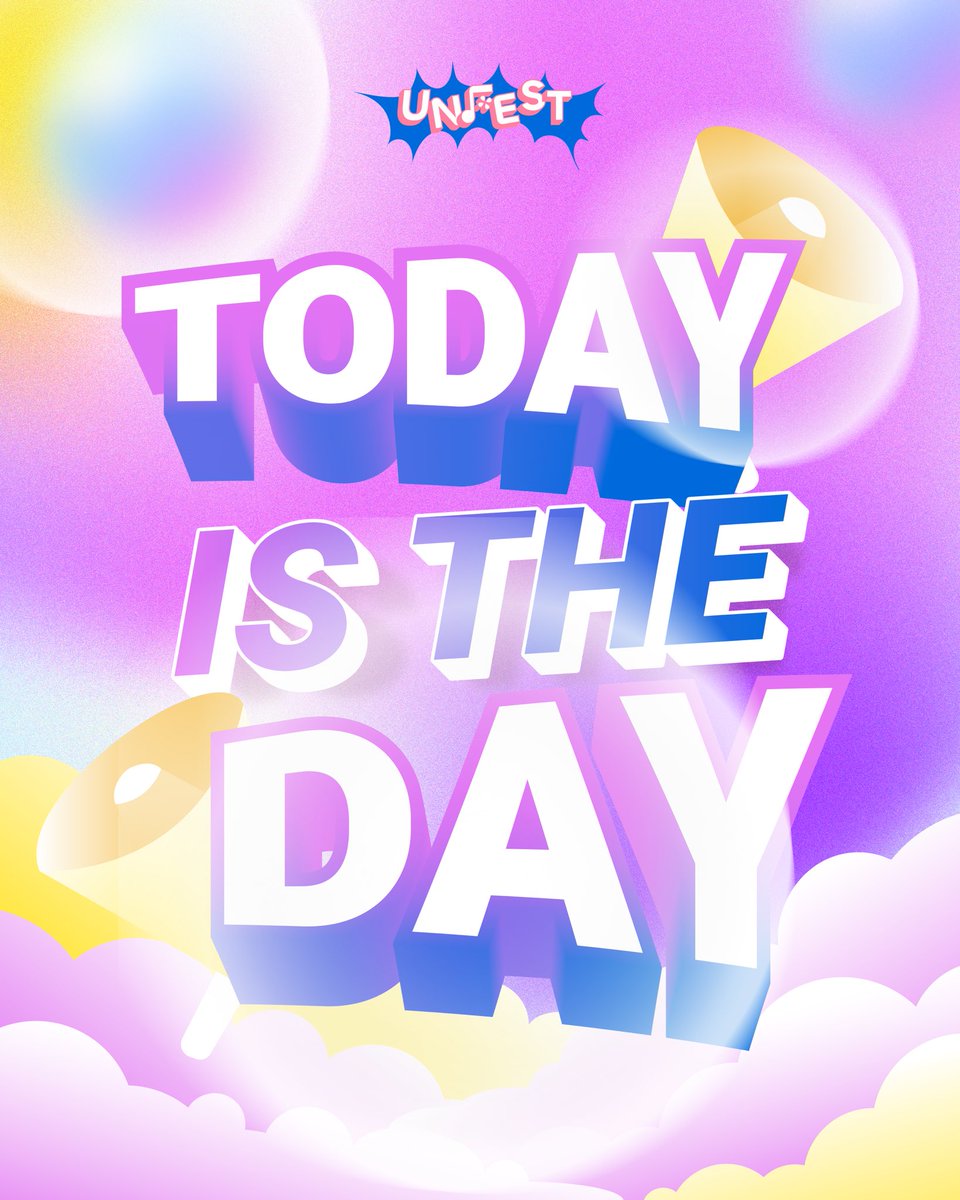 TODAY IS THE DAY‼️🥳

jangan lupa Bring the joy karna kita bakal senang-senang bareng di #unfest9, SEE YOU VERY SOON JOYERS! 😋✨