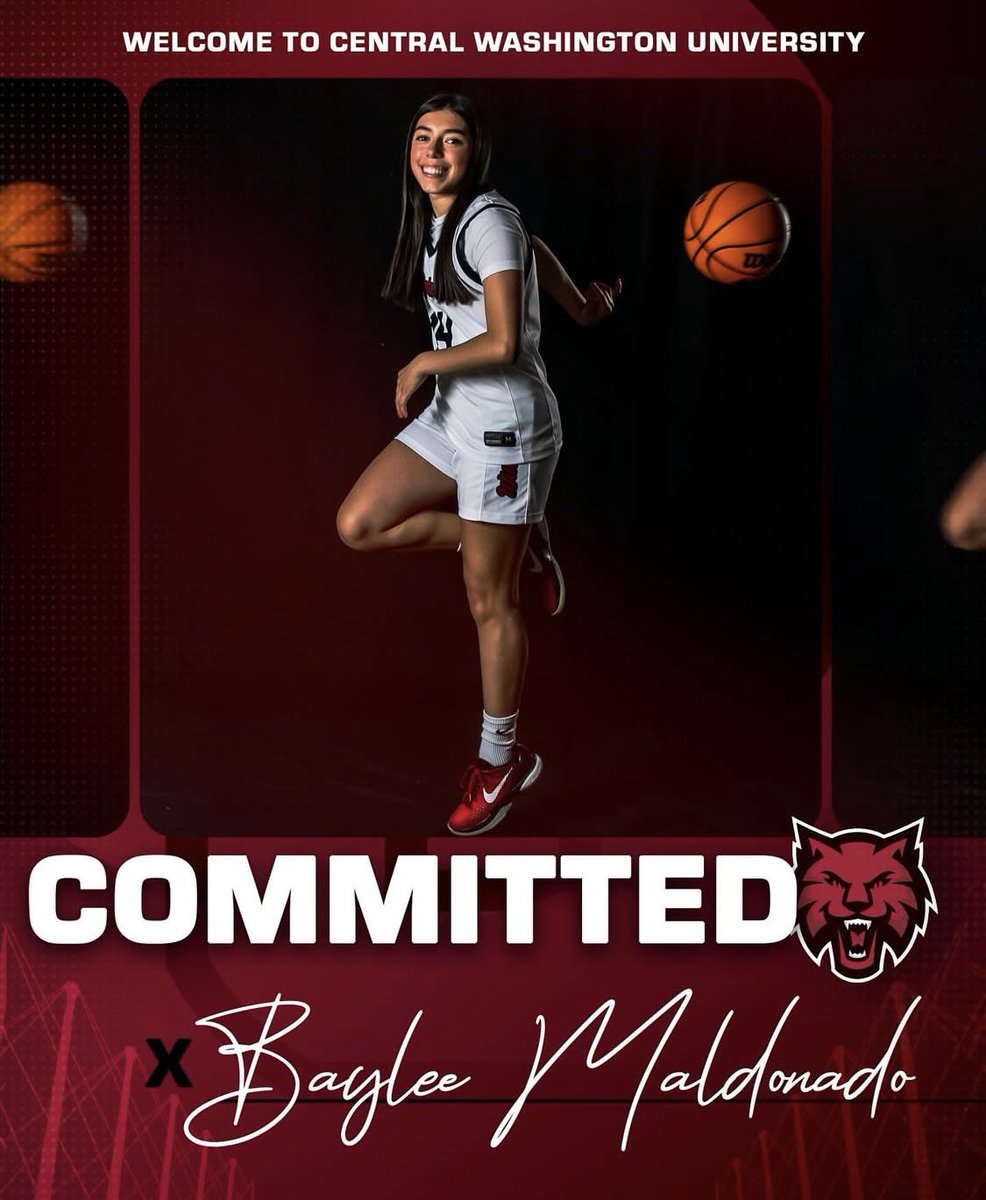 Congratulations Baylee Maldonado on her commitment to Central Washington University! 🏀 We are proud of you! 👏🏽